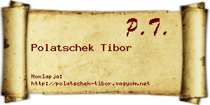 Polatschek Tibor névjegykártya