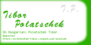 tibor polatschek business card